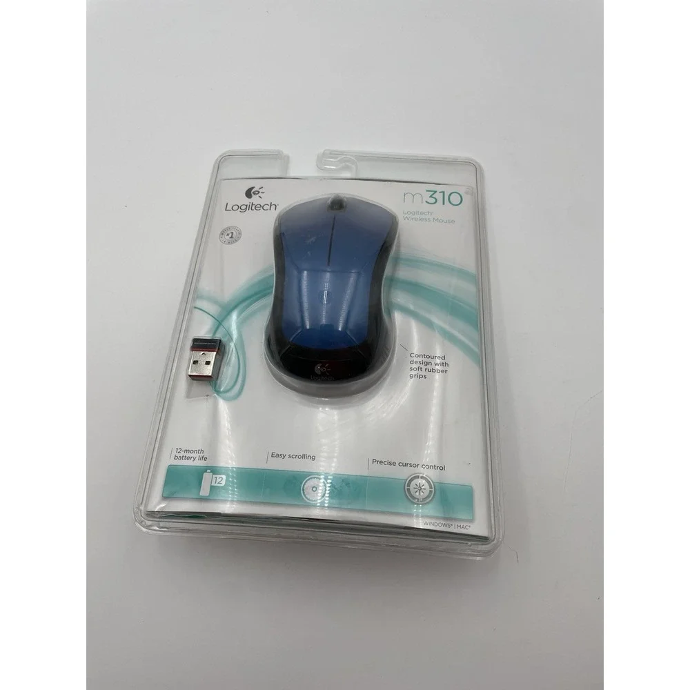 Logitech M310 Wireless Optical Mouse - Peacock Blue (910-001917) NEW IN ORIG PKG